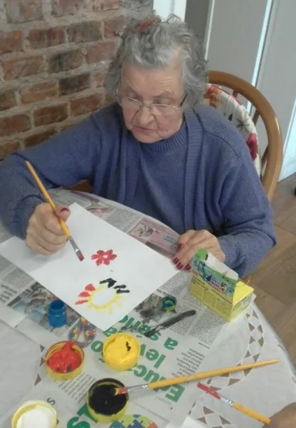 Sessão de Arteterapia no Residencial Geriátrico