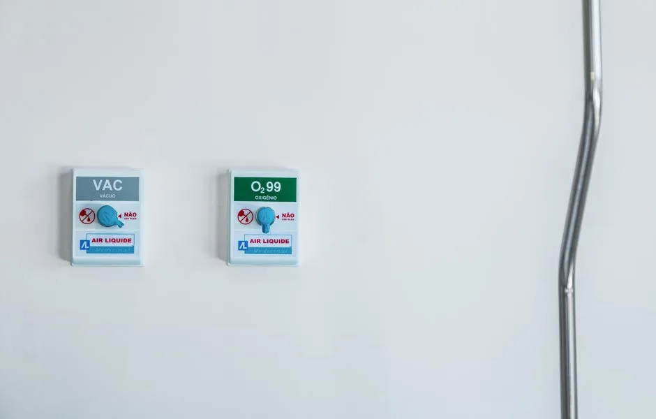 Rede de gases medicinais encanada